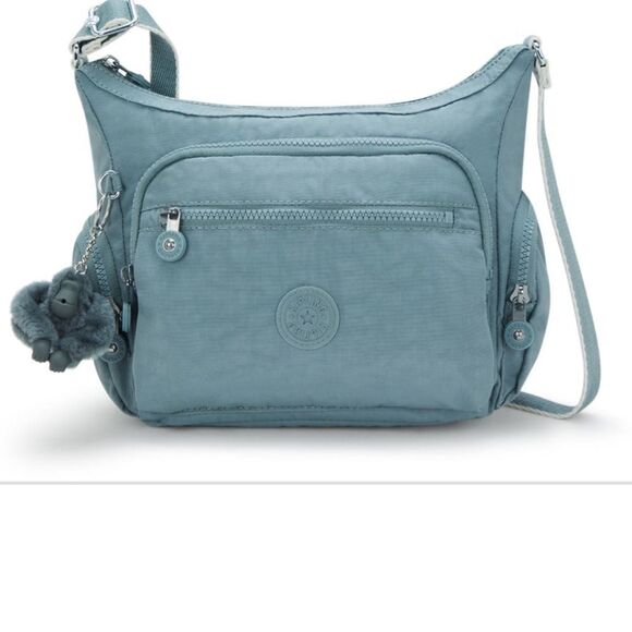 Kipling Blue Crossbody Bag with Adjustable Strap and Textured Fabric - Picture 1 of 4